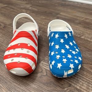 USA Flag Crocs